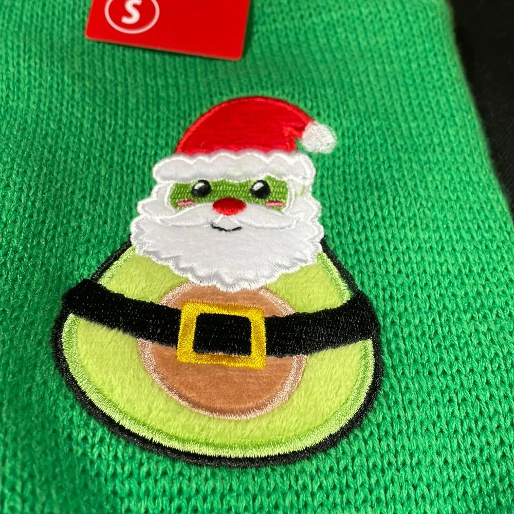 Dog sweater Christmas Santa, avocado - Picture 2 of 7